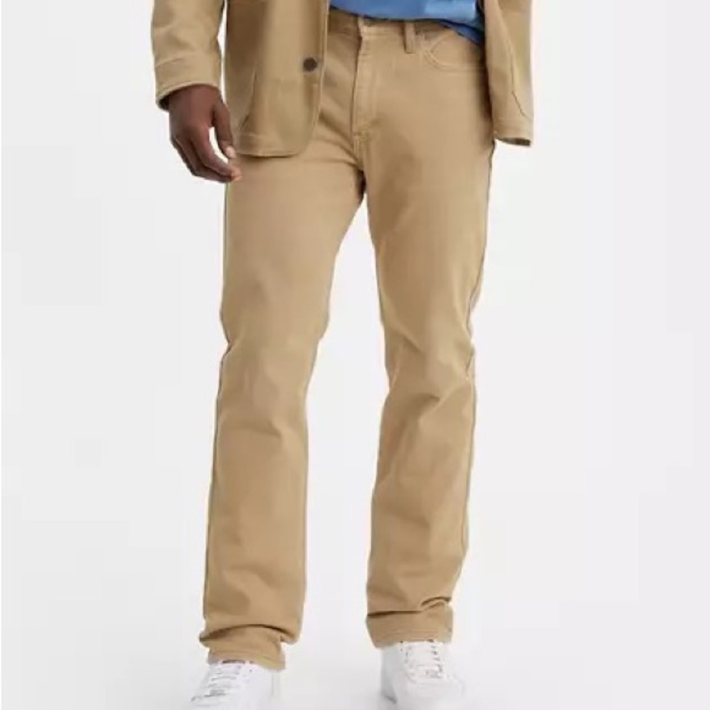 Levi’s Straight Fit Mens Khaki Jeans